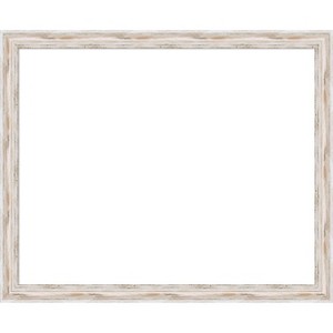 Amanti Art Alexandria White Wash Narrow Framed Dry Erase Magnetic Board - 1 of 4