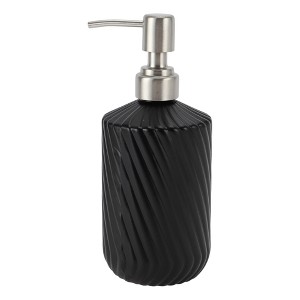 Unique Bargains Classic Twill Lines Soap Pump Dispenser 450ml 1 Pc - 1 of 4