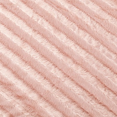 Blush Pink Reversible Faux Fur Throw Blanket 50"x60"