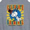 Women's - Peanuts - Snoopy Celebrate Karneval Graphic Racerback Tank - 2 of 4