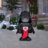 Gemmy Christmas Airblown Inflatable Stylized Darth Vader with Stocking, 3.5 ft Tall, Multicolored - 2 of 4
