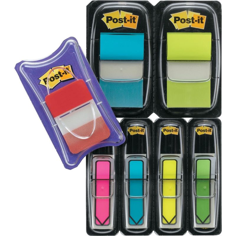 Post-it Page Flag Value Pack Assorted 96 1/2" Arrow 100 1" Flags 12 2" Filing Tabs 680BBBGA4VA, 5 of 6