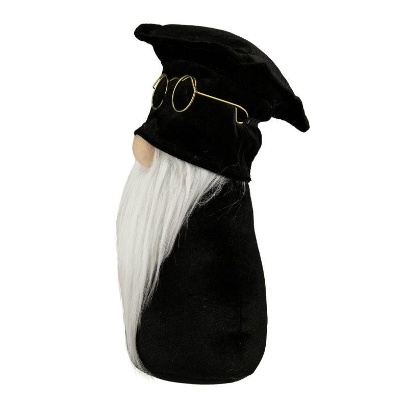 Northlight 10.5" Graduation Day Boy Gnome in Black Cap and Gown, 4 of 6