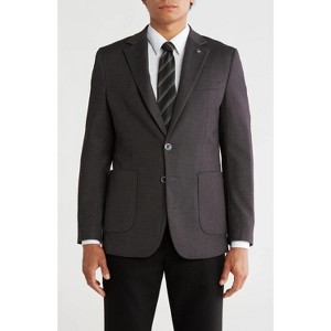 TAHARI - THB-327 Slim Fit Sharkskin Blazer - 1 of 4