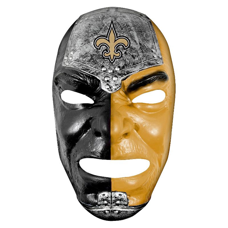 NFL New Orleans Saints Franklin Sports Fan Face Mask, 1 of 2