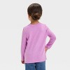 Toddler Girls' Halloween Bat Heart Long Sleeve T-Shirt - Cat & Jack™ Lavender - image 3 of 4