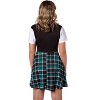 Harry Potter Slytherin Costume Dress Cosplay Plaid Skirt For Women Juniors  (2X)