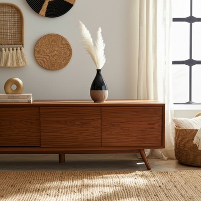 Sagebrook Home Ceramic Vase Contemporary Two-Tone Teardrop Shaped Vase Decorative Table Accent