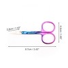Unique Bargains Women 2.0A Scissors Eyebrow Trimmer Scissors 1 Pc - 2 of 3