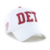 NHL Detroit Red Wings Adult White Clique Hat: Cotton Adjustable Baseball Cap - 2 of 4