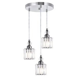 LLHZSY 3-Light Cluster Crystal Chandelier Modern Island Pendant Ceiling Fixtures - 1 of 4