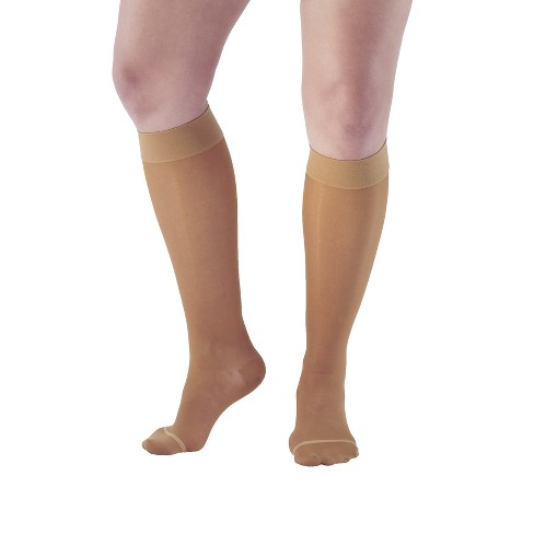 Ames Walker AW Style 18 Women's Sheer Support 20-30 mmHg Compression Knee Highs - image 1 of 4