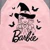 Girls' - Barbie - Barbie Halloween Art Shirt Tail Raglan Graphic T-shirt - 2 of 4