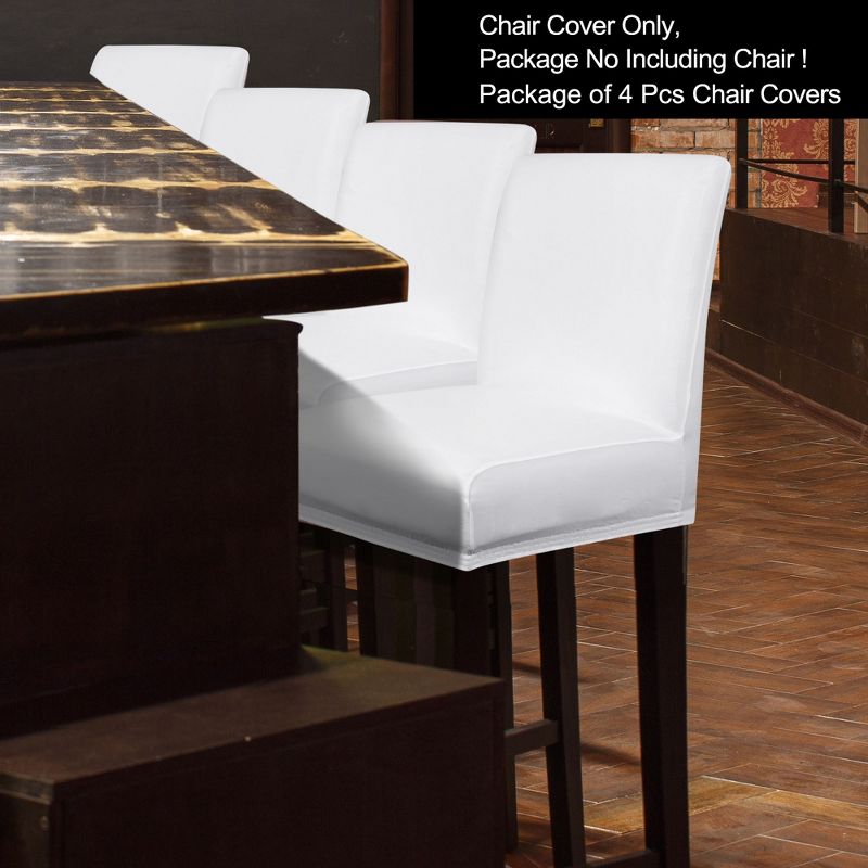 PU Leather Waterproof Bar Elastic Closure Chair Slipcovers - PiccoCasa, 2 of 6