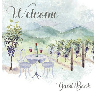 Vineyard themed Guest Book, vacation home, comments book, holiday home, visitor book to sign - by  Lulu and Bell (Hardcover)