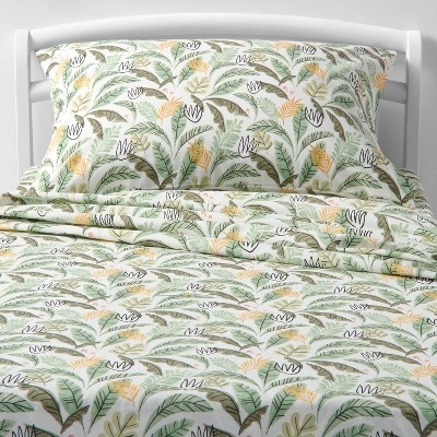 Girls Plant Babe Bedding Teenage Bedding Green Floral Duvet Cover Set Sassy  B