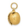 Black Bow Jewelry 14k Yellow Gold 3D Peach Charm or Pendant, 10mm (3/8 inch) - 2 of 4