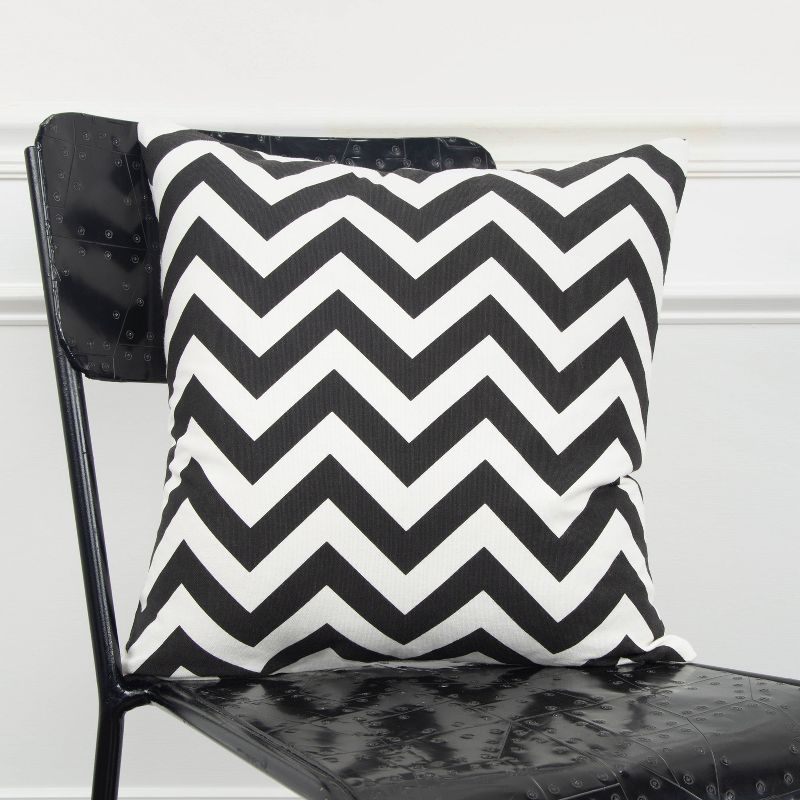 18&#34;x18&#34; Chevron Poly Filled Square Throw Pillow - Rizzy Home, 3 of 9