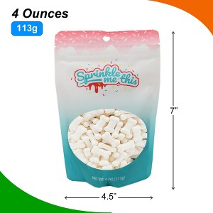 Sprinkle Me This – Bag of Bones Sprinkles – Halloween White Candy Bone-Shaped Sprinkles for Spooky Desserts & Party Treats - 1 of 4