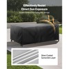 VEVOR Patio Furniture Cover, 420D Heavy Duty Waterproof Outdoor Dining Table and Chairs Cover, Large Rectangular Patio Table Covers, Black - 4 of 4