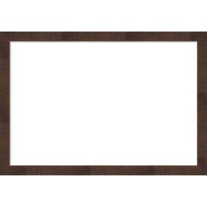 Amanti Art Wildwood Brown Narrow Framed Magnetic Dry Erase Board - 1 of 4