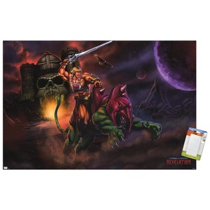 Trends International Mattel Masters of the Universe: Revelation - He-Man & Battle Cat Unframed Wall Poster Prints - 1 of 4