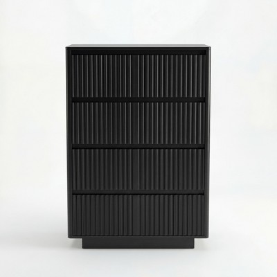 Black 4-Drawer Dresser | Storage & Style