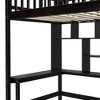 NicBex Twin Size Bunk Bed with Desk Pine Bed Frame with Drawers, Wardrobe, Storage Stairs and Full Length Guardrail, No Box Spring Required - 4 of 4