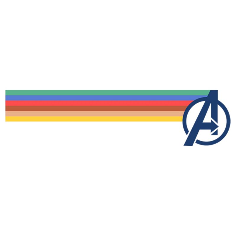 Men's Marvel Rainbow Streak Logo Baseball Tee, 2 of 5