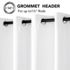 Deconovo 100-Inch Wide Blackout Curtain Panel with Grommets – Sustainable, Machine-Washable, Total Light Blocking - 3 of 4