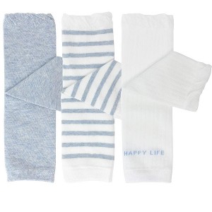 Wrapables Happy Legs Baby and Toddler Leg Warmers (Set of 3), Blue - 1 of 4