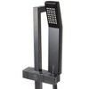 ALFI Black Matte Square Sliding Rail Hand Shower Set - 4 of 4