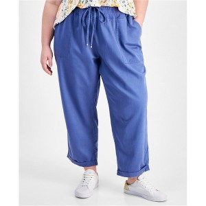 Tommy Hilfiger Womens Cuffed Twill Casual Trouser Pants - 1 of 1