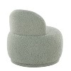 LumiSource Kimi Faux Shearling Accent Chair Green - 3 of 4