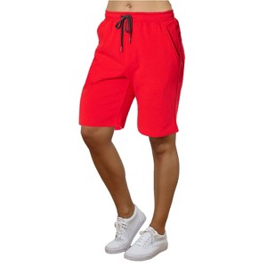 Galaxy By Harvic Men's Tech Fleece Performance Shorts With Heat Seal Zipper Pocket - 1 of 3