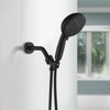 Cobbe Matte Black Bathtub Shower Faucet Set with 10 Settings ABS Handheld Shower and Bathtub Spout Double Handle - 2 of 4