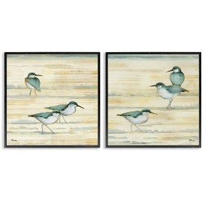 Stupell Industries Sandpipers Abstract Water Shoreline, 12" x 12" - 1 of 4