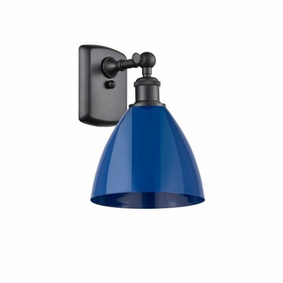 Plymouth Dome - 1 Light Wall Sconce In Industrial Style-10.75 Inches Tall and 7.5 Inches Wide