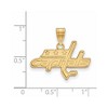 Black Bow Jewelry 14k Yellow Gold Washington Capitals NHL Medium Pendant - 2 of 3
