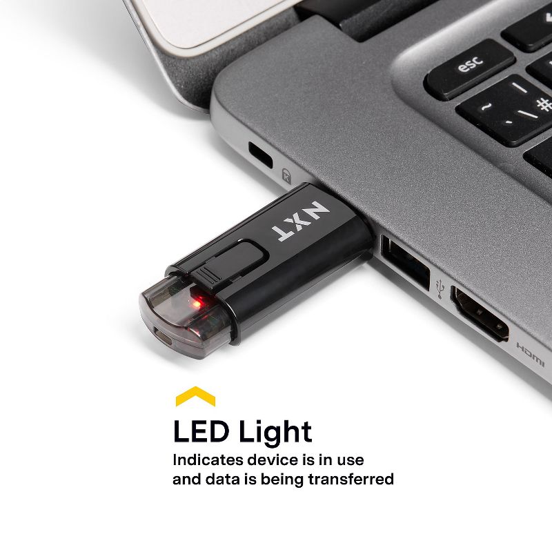 NXT Technologies 32GB USB 2.0 Type A Flash Drive Black (NX61109), 4 of 6
