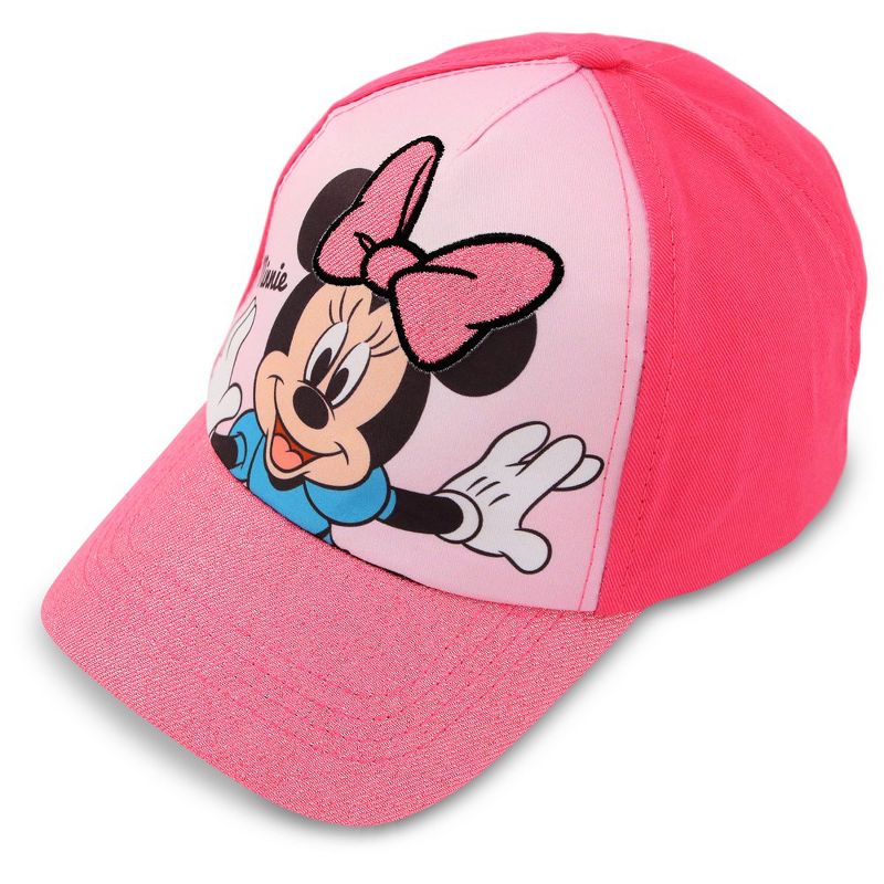 Disney Minnie Mouse Girls Baseball Hat for Toddlers Ages 4-7, 1 of 6