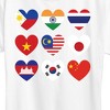 Women's - Instant Message - AAPI Heart Flags Short Sleeve Graphic T-Shirt - 2 of 4