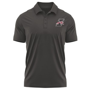 University of Indianapolis Adult Polo Left Chest Logo, Athletic Heather - 1 of 4
