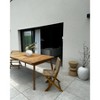 Nordlys set of 2 Wood and Rope Chairs Exotic Boho Outdoor - 2 of 4