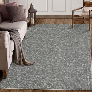 Area Rug Modern 9x12 Modern Abstract Accent Soft Hand Carved Contemporary Floor Carpet Fluffy Texture for Indoor Living Dining Room and Bedroom Area - 1 of 4