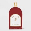 14K Gold Dipped Beaded Initial Necklace Set 2pc - A New Day™ Gold/Marron - 3 of 4