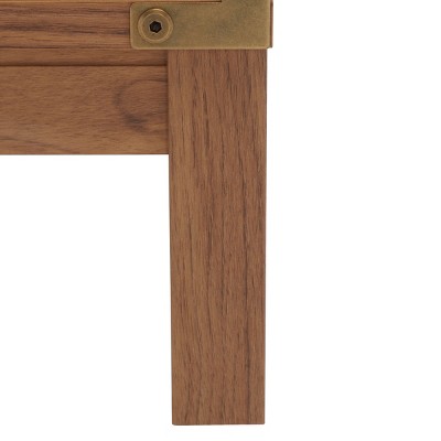 Galio Oak and Gold 2 Drawer Nightstand