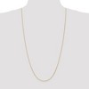 Black Bow Jewelry 1mm 14k Yellow Gold Diamond Cut Round Wheat Chain Necklace - 2 of 4