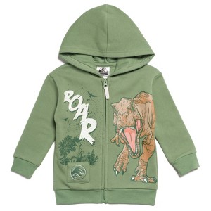 Jurassic World Jurassic World Dinosaur T-Rex Fleece Zip Up Hoodie Little Kid to Big Kid - 1 of 4