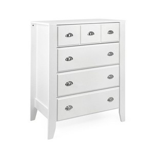 NicBex 42.80" H Metal Handles Modern Storage Dresser for Bedroom with Round Knobs & 4 Drawers - 1 of 4